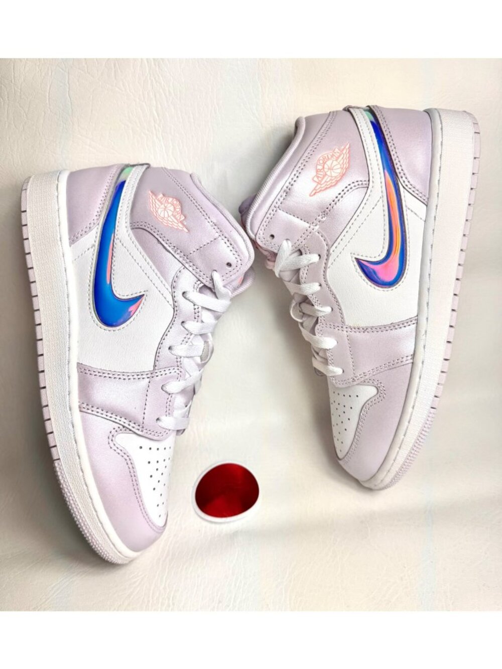 SIZE 7Y / 8.5 WOMEN'S NIKE AIR JORDAN 1 MID SE BARELY GRAPE/ PINK IM4419 500